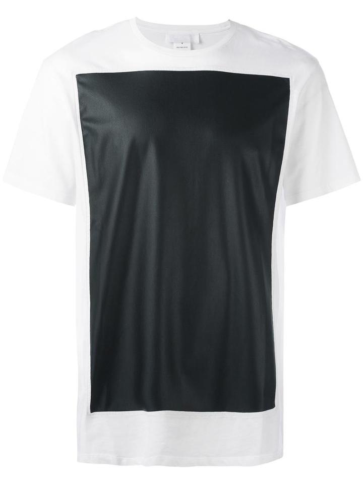 Neil Barrett Rectangular Block T-shirt, Men's, Size: Large, White, Cotton