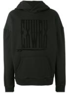 Ex Infinitas - Exwax Print Hoodie - Men - Cotton - M, Black, Cotton