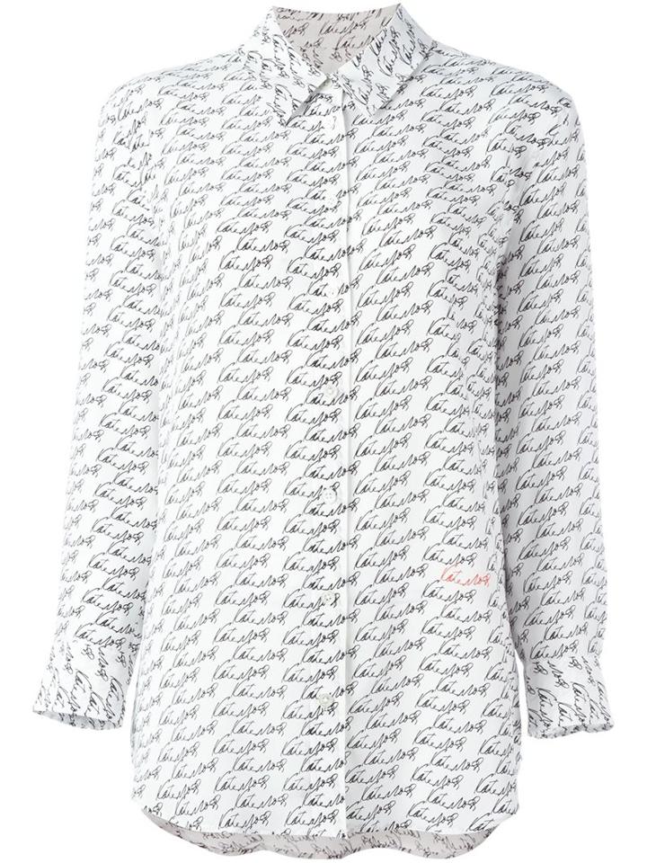 Equipment Kate Moss For Equipment 'reese' Shirt, Women's, Size: Small, White, Silk