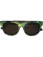 Diesel Tropical Print Sunglasses - Black