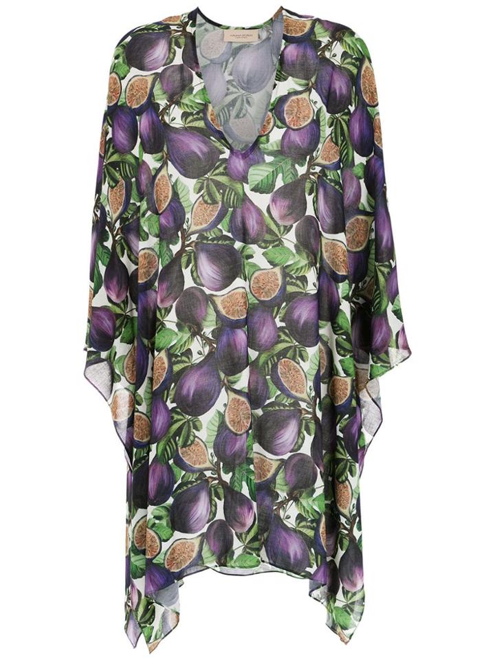 Adriana Degreas Printed Kaftan - Pink & Purple