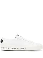 Givenchy Logo Printed Tennis Sneakers - White