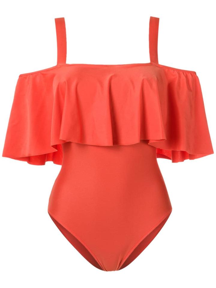 Adriana Degreas Ruffled Swimsuit - Yellow