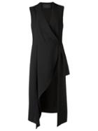 Giuliana Romanno Asymmetric Vest, Women's, Size: 42, Black, Acetate/polyester