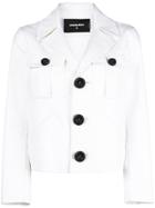 Dsquared2 Casual Cropped Blazer - White