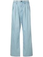 Strateas Carlucci Tunnel Pleat Trousers - Blue