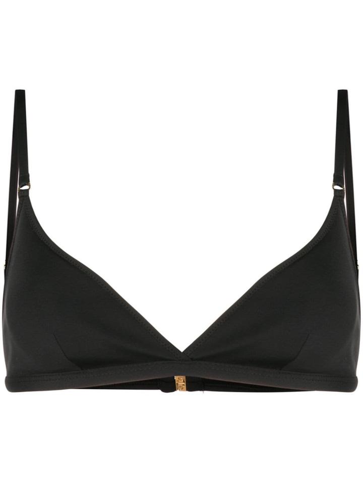 Stella Mccartney Triangle Bikini Top - Black
