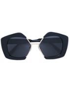 Marni Eyewear Geometric Frame Sunglasses - Black