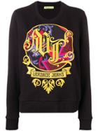 Versace Jeans Barroque Embroidered Sweater - Black
