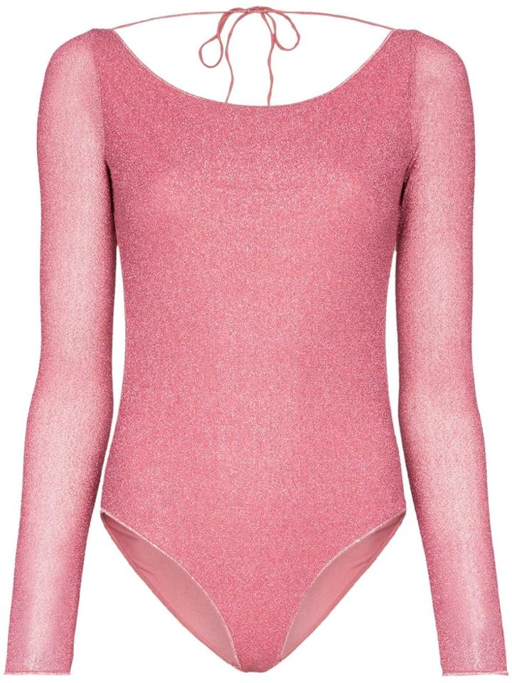 Oseree Lumiere Long-sleeve Swimsuit - Pink