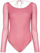 Oseree Lumiere Long-sleeve Swimsuit - Pink