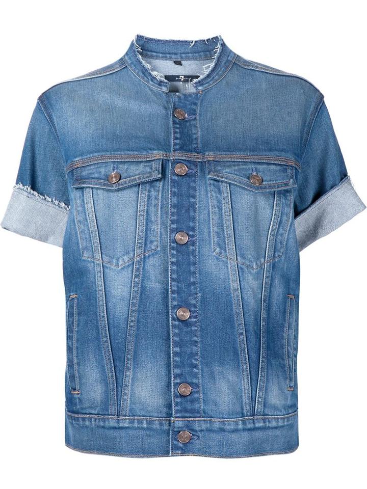 7 For All Mankind Short Sleeve Denim Jacket