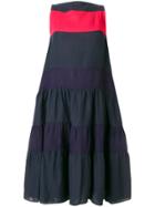 Daniela Gregis Oversized Tiered Maxi Dress - Blue