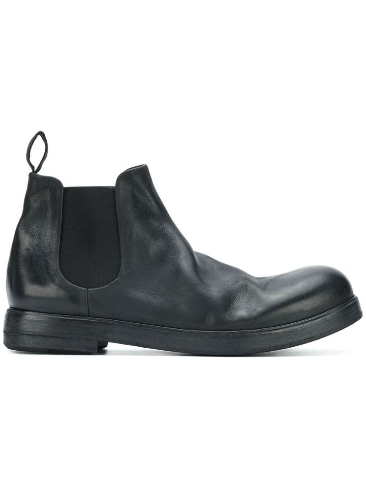Marsèll Distressed Chelsea Boots - Black