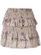 Sir. Stella Ruched Mini Skirt - Neutrals