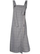 Eudon Choi Checked Overall Dress - Grey