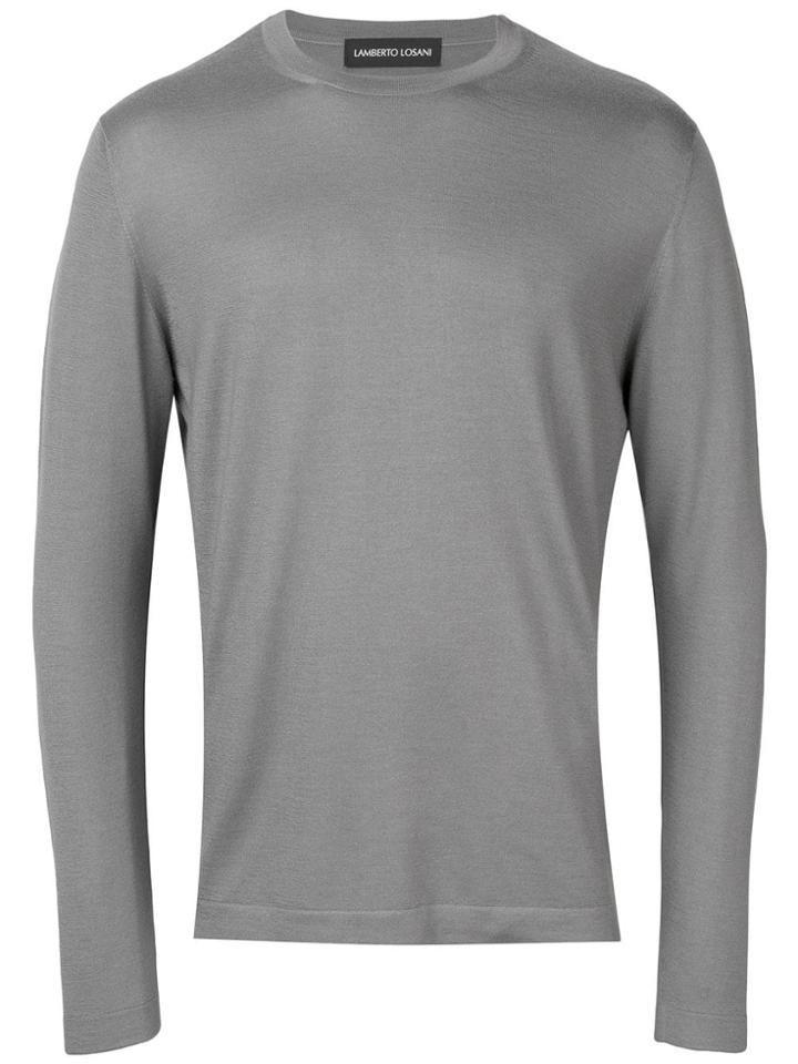 Lamberto Losani Classic Pullover - Grey