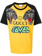 Gucci Tiger Printed T-shirt - Yellow