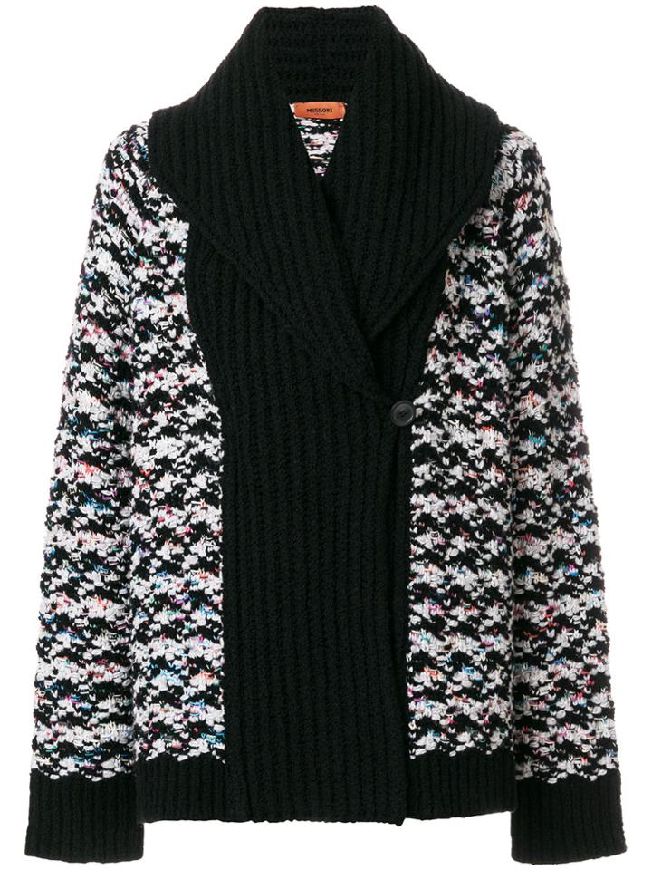 Missoni Panelled Cardigan - Black