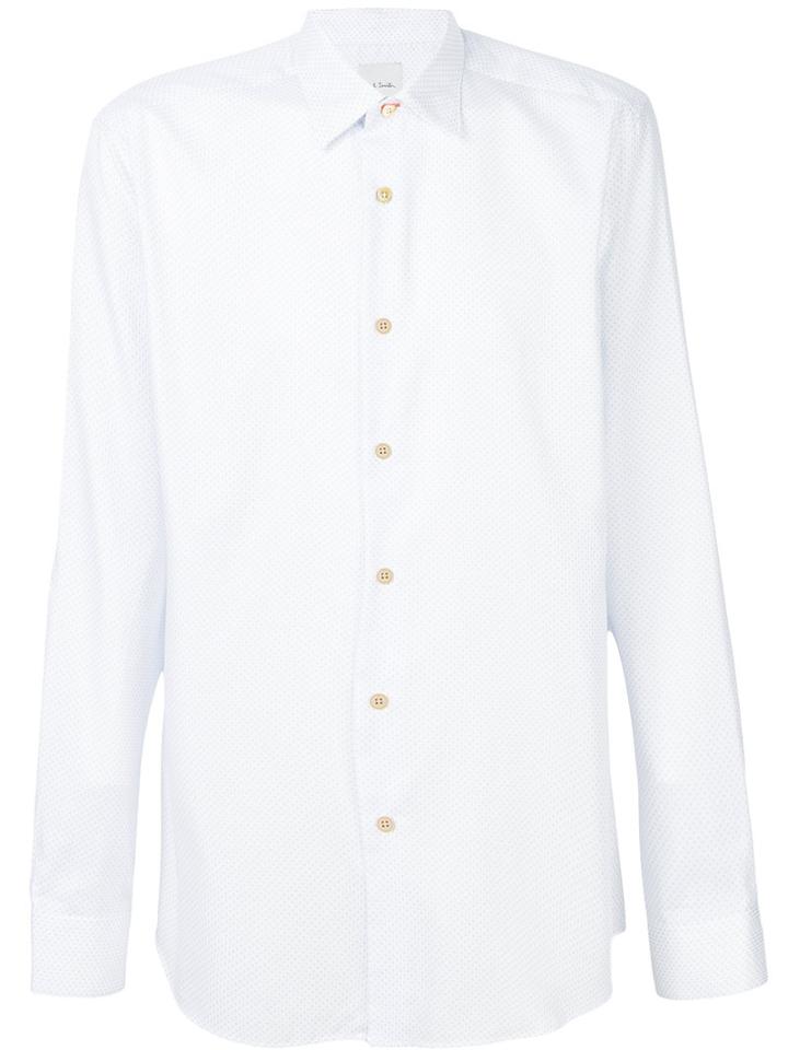 Paul Smith - Optical Illusion Printed Shirt - Men - Cotton - 16 1/2, White, Cotton