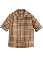 Burberry Short-sleeve Vintage Check Shirt - Brown
