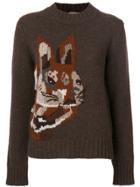 Mulberry Bunny Intarsia Jumper - Brown