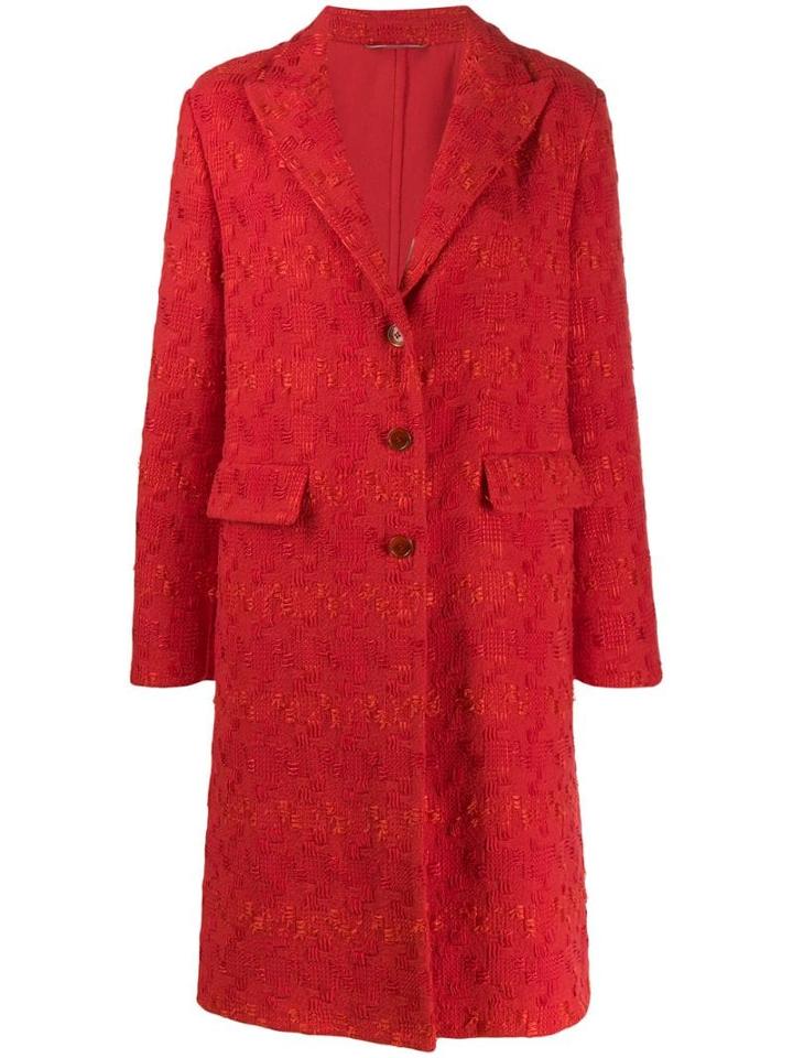 Ermanno Scervino Classic Single-breasted Coat - Red