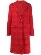Ermanno Scervino Classic Single-breasted Coat - Red