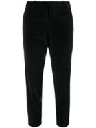 Circolo 1901 Side Stripe Cropped Trousers - Black