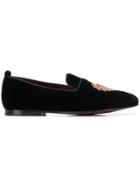 Dolce & Gabbana Heart Motif Slippers - Black