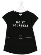 Dkny Kids Do It Yourself Print T-shirt - Black