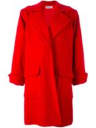 Yves Saint Laurent Vintage Open Front Coat - Red