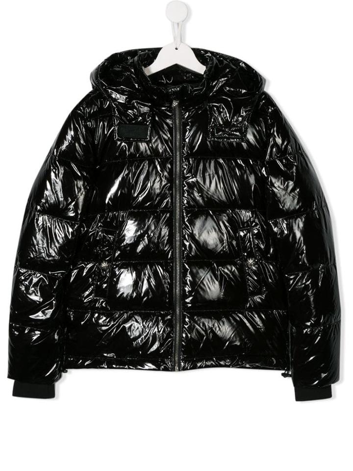 John Richmond Junior Teen Zipped Padded Jacket - Black