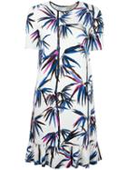 Emilio Pucci Tropical Print Dress, Women's, Size: 42, White, Silk/spandex/elastane/viscose