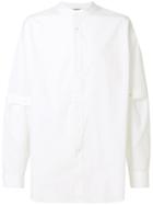 Chalayan Split Sleeve Mandarin Collar Shirt - White