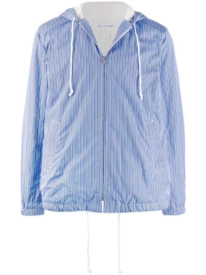 Comme Des Garçons Shirt Striped Lightweight Jacket - Blue