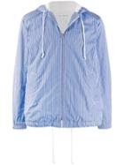 Comme Des Garçons Shirt Striped Lightweight Jacket - Blue