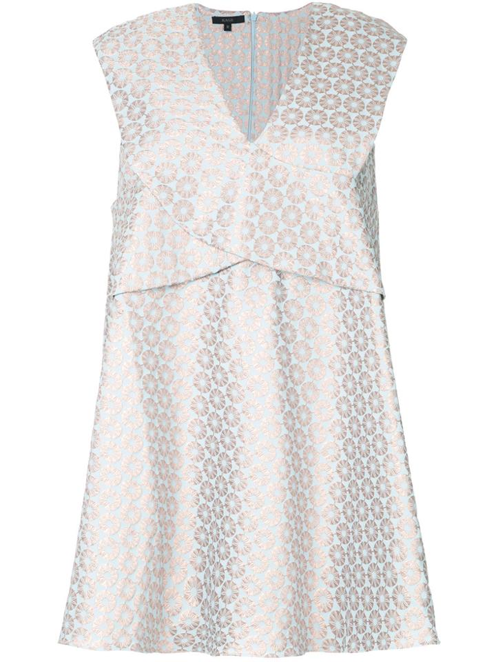 Kage Jacquard A-line Dress - Blue