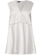 Kage Jacquard A-line Dress - Blue