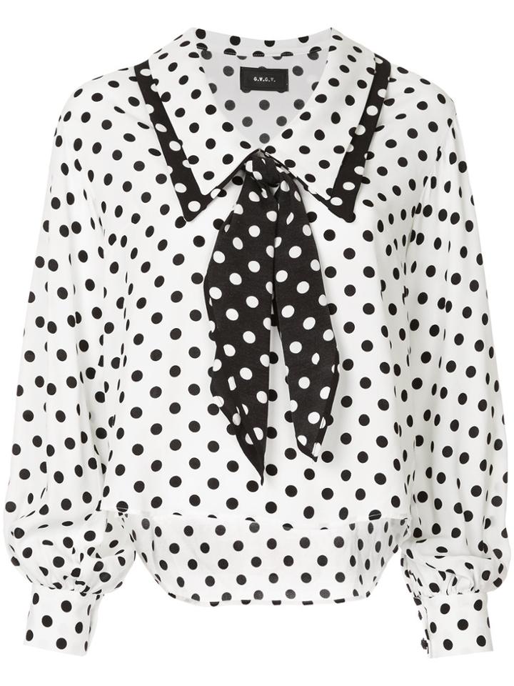 G.v.g.v. Printed Polka-dot Blouse - White