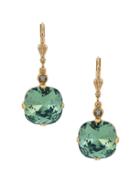 Serpui Gold Plated Earrings - Green