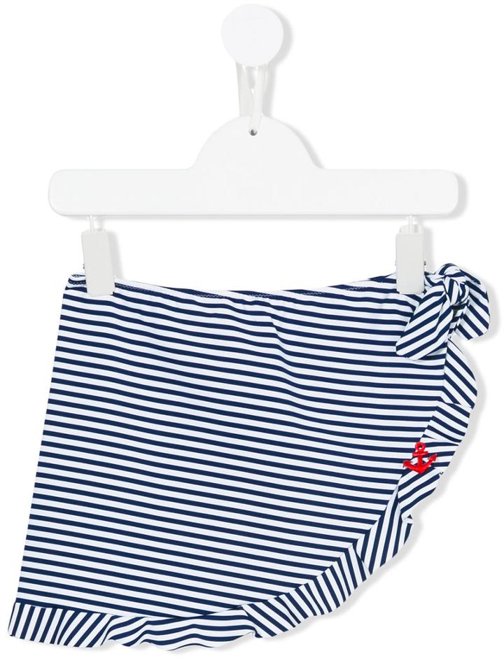 Mc2 Saint Barth Kids Riga Striped Bottoms, Girl's, Size: 8 Yrs, Blue