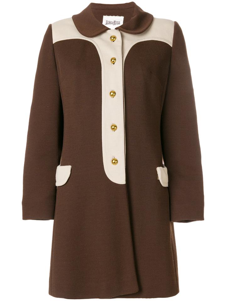 William Vintage Buttoned Short Shirt Dress - Brown