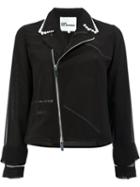 Comme Des Garçons Noir Kei Ninomiya Pearls Collar Jacket, Women's, Size: Medium, Black, Polyester/wool/polyurethane Resin