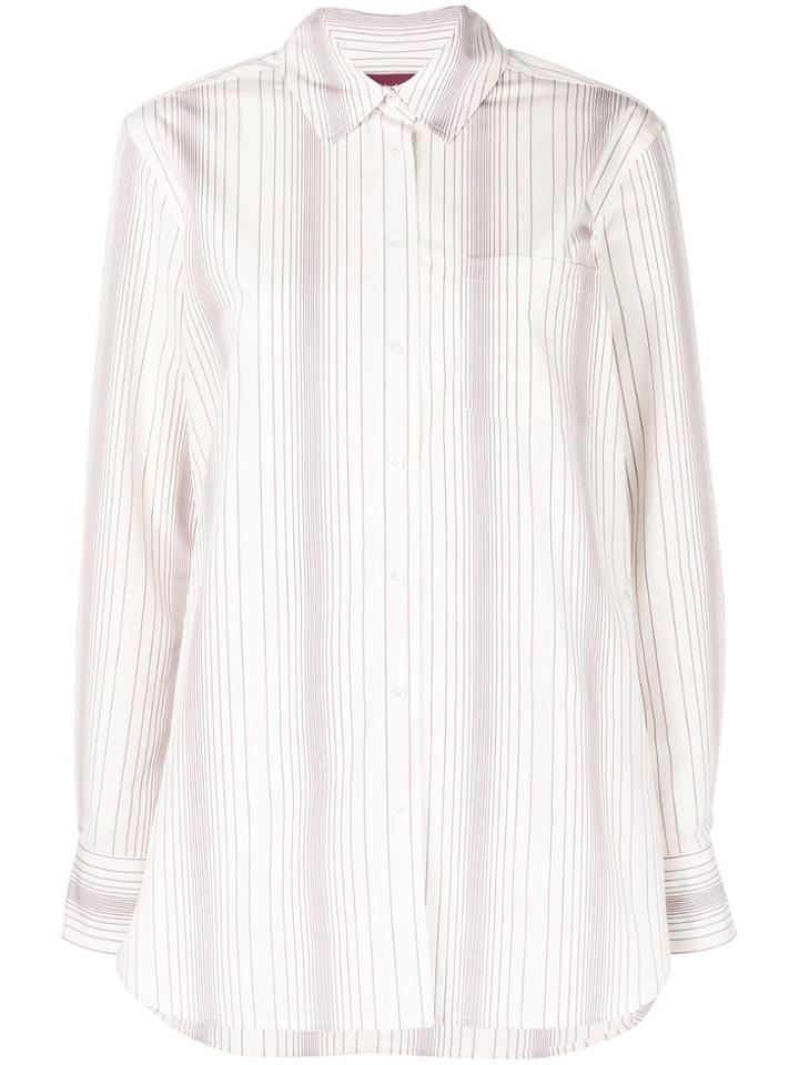 Sies Marjan Stripe Detail Button-up - White