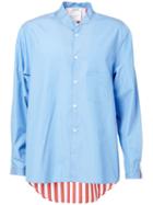 Digawel Back Stripe Shirt, Men's, Size: 3, Blue, Cotton