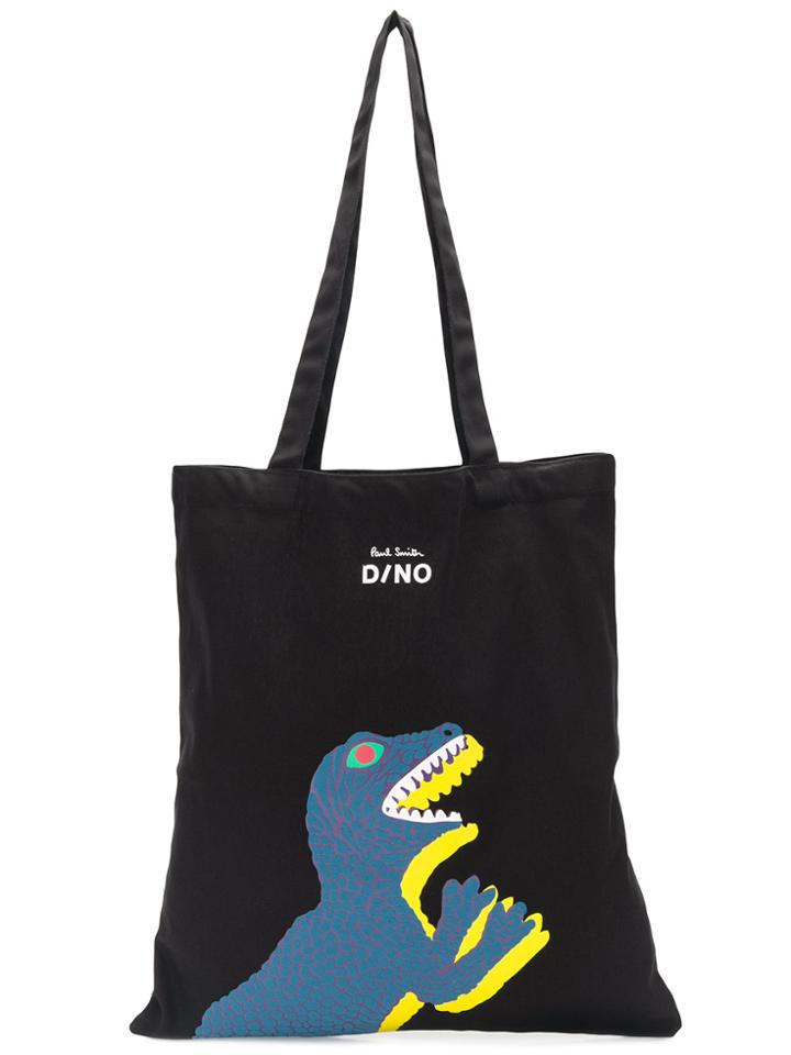 Ps By Paul Smith Dino Print Shopper Tote - Black