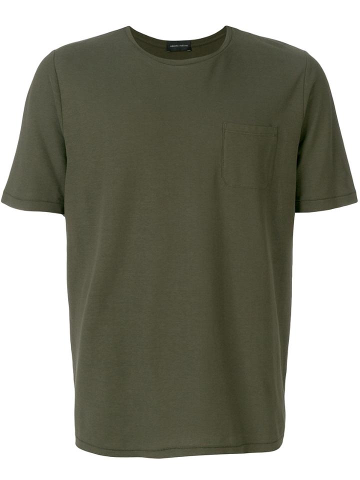 Roberto Collina Patch Pocket T-shirt - Green