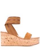 Gianvito Rossi Wedge Sandals - Brown