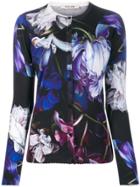 Roberto Cavalli Floral Print Cardigan - Blue